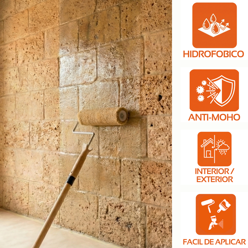 Sellador hidrofugante Repelente al Agua - Para superficies porosas