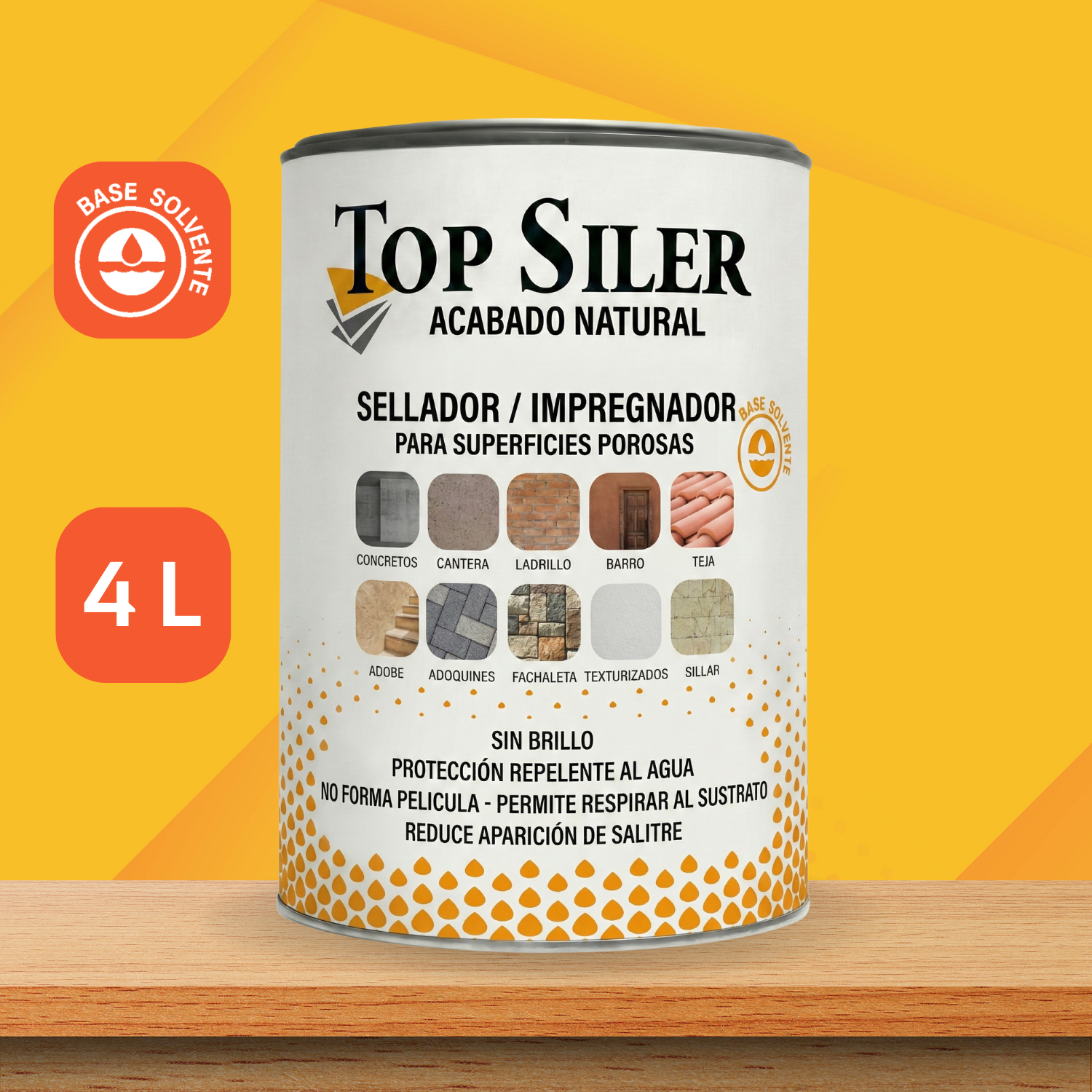 TopSiler Base Solvente Acabado Natural