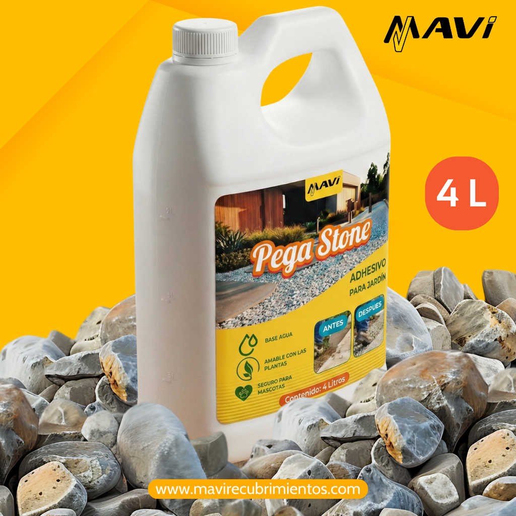 PegaStone - Pegamento Para Gravas Y Mantillo De Jardín